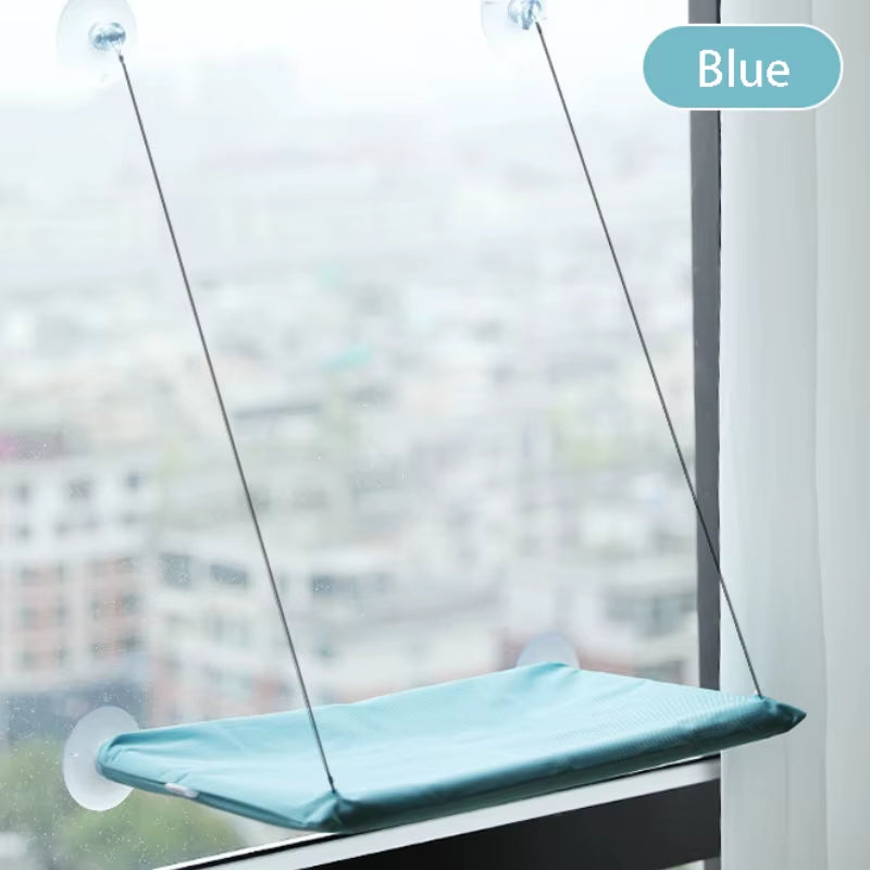 Cozy Cat Hammock Window Hanger - Washable & Detachable Pet Bed for Ultimate Cat Comfort!