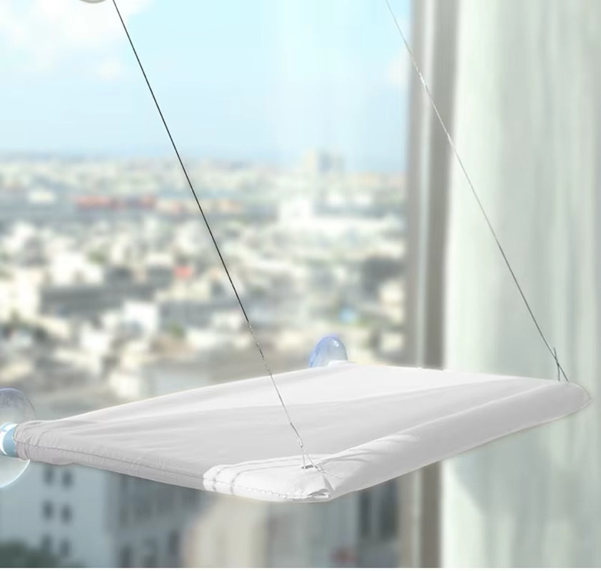 Cozy Cat Hammock Window Hanger - Washable & Detachable Pet Bed for Ultimate Cat Comfort!