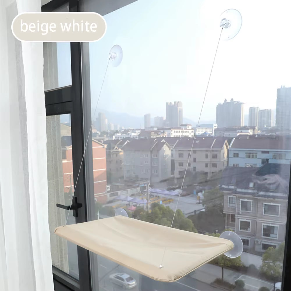 Cozy Cat Hammock Window Hanger - Washable & Detachable Pet Bed for Ultimate Cat Comfort!