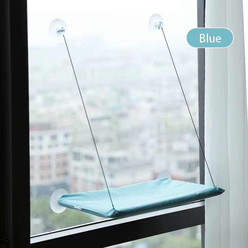 Cozy Cat Hammock Window Hanger - Washable & Detachable Pet Bed for Ultimate Cat Comfort!