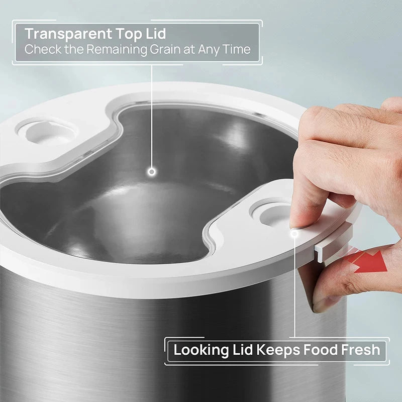 Smart Cat & Dog Feeder - Stainless Steel Automatic Dispenser with APP Control for Remote Feeding